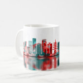 Mug Kawasaki Japon Skyline (Devant gauche)