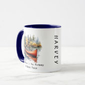 Mug Kayak Aquarelle Sur Le Lac  (Devant gauche)