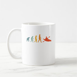 Mug Kayak Evolution Retro Kayaker Paddle Sport