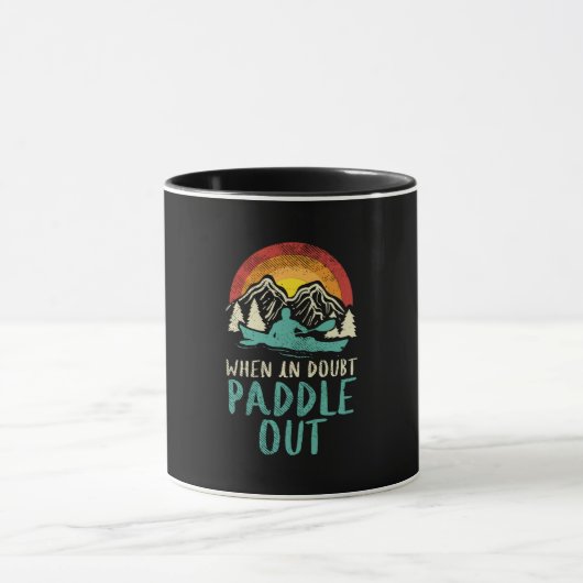 Mug Kayak nature rétro (Centre)