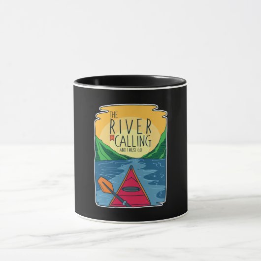Mug Kayak - River Appelle Et Je Dois Y Aller (Centre)