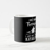 Mug Kayaking Canoë Kayak Canoë Thérapie Drôle Cadeau (Devant gauche)
