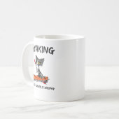 Mug Kayaking Parce Que Le Meurtre Est Mauvais Chat Kay (Devant gauche)