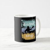 Mug Kayaking Tee - Vintage Retro Kayak (Devant droit)