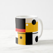 Mug KC rouge, or, noir et blanc - Design 3 (Devant droit)