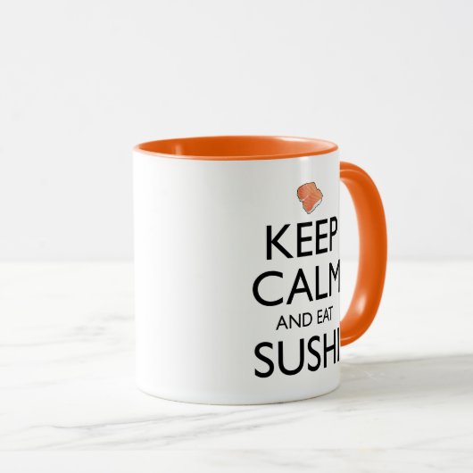 Mug Keep Calm And Eat Sushi (Devant droit)