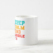 Mug Keep Calm And Juggle On Juggler Juggling Balls Art (Centre)