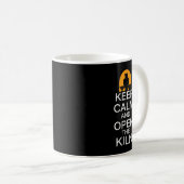 Mug Keep Calm And Open The Kiln - Pottery Ceramic Cera (Devant droit)