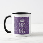 Mug Keep Calm and Purple Mauve (Gauche)