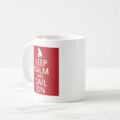 Mug Keep Calm and Sail On (Devant gauche)