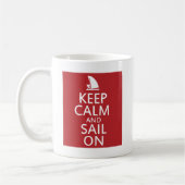 Mug Keep Calm and Sail On (Gauche)