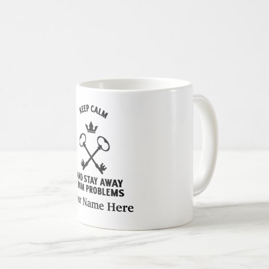 Mug Keep calm and stay away from (Devant droit)