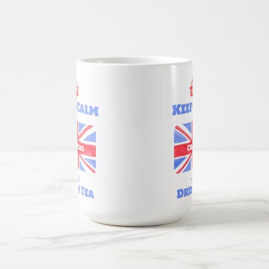 Mug Keep Calm Drink Tea Union Jack British Flag (Centre)