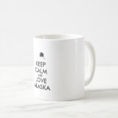 Mug KEEP CALM et LOVE ALASKA (Devant droit)