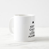 Mug KEEP CALM et LOVE ALASKA (Devant gauche)