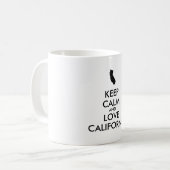 Mug KEEP CALM et LOVE CALIFORNIA (Devant gauche)