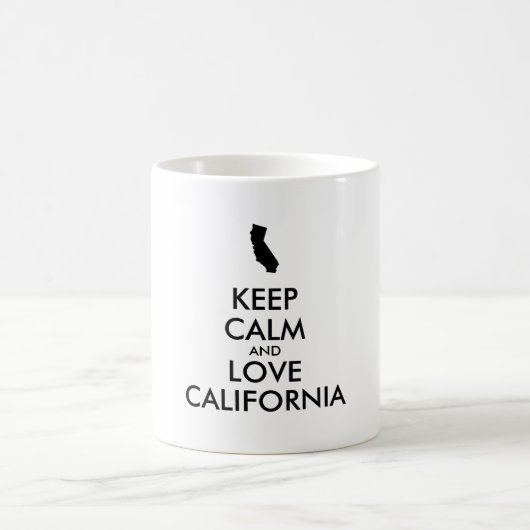 Mug KEEP CALM et LOVE CALIFORNIA (Centre)