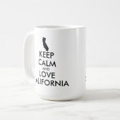Mug KEEP CALM et LOVE CALIFORNIA (Devant gauche)