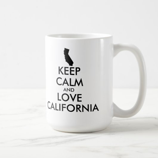 Mug KEEP CALM et LOVE CALIFORNIA (Droite)