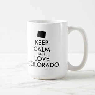 Mug KEEP CALM et LOVE COLORADO personnalisables