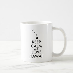 Mug KEEP CALM et LOVE HAWAII personnalisables
