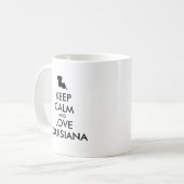 Mug KEEP CALM et LOVE LOUISIANA (Devant gauche)
