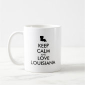 Mug KEEP CALM et LOVE LOUISIANA (Gauche)