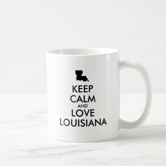 Mug KEEP CALM et LOVE LOUISIANA (Droite)