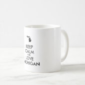 Mug KEEP CALM et LOVE MICHIGAN (Devant droit)