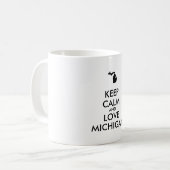Mug KEEP CALM et LOVE MICHIGAN (Devant gauche)