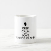 Mug KEEP CALM et LOVE RHODE ISLAND personnalisables (Centre)