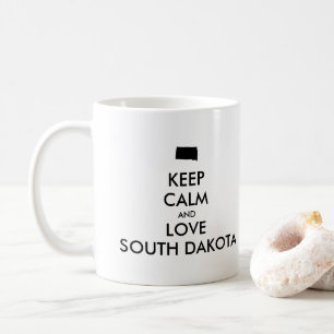 Mug KEEP CALM et LOVE SOUTH DAKOTA