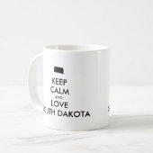 Mug KEEP CALM et LOVE SOUTH DAKOTA (Devant gauche)