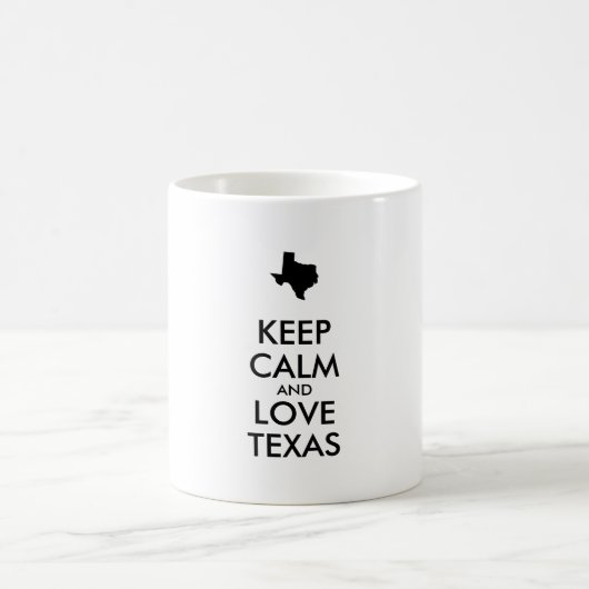 Mug KEEP CALM et LOVE TEXAS personnalisables (Centre)