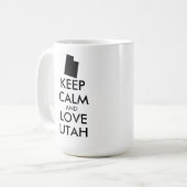 Mug KEEP CALM et LOVE UTAH (Devant gauche)