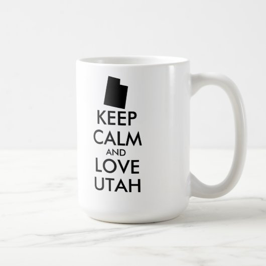Mug KEEP CALM et LOVE UTAH (Droite)