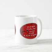 Mug KEEP CALM i a gagné LE LOTTERING (Devant droit)