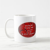 Mug KEEP CALM i a gagné LE LOTTERING (Gauche)