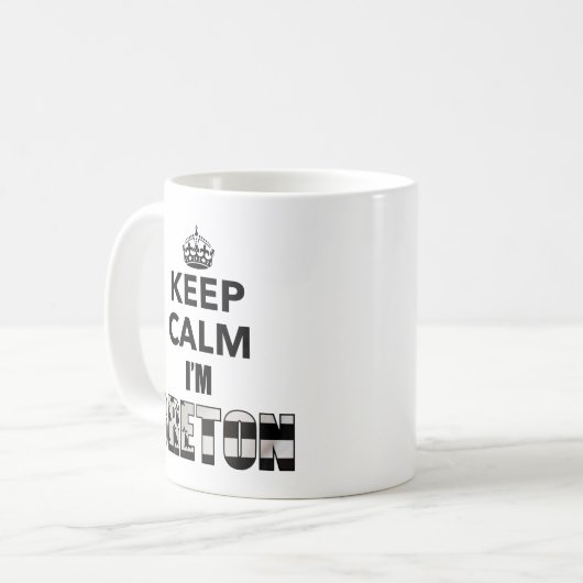 Mug Keep calm i'm Breton (Devant gauche)