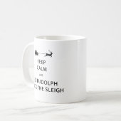 Mug Keep Calm Let Rudolph Guide Sleigh (Devant gauche)