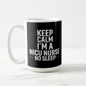 Mug Keep Calm No Sleep – Fierce & Focused (Gauche)