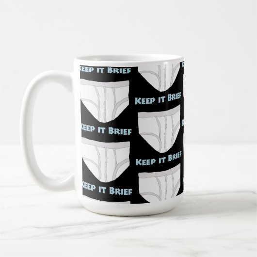 Mug Keep it Brief (Gauche)