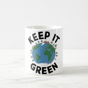 Mug Keep it Green - Nature & Earth Illustration