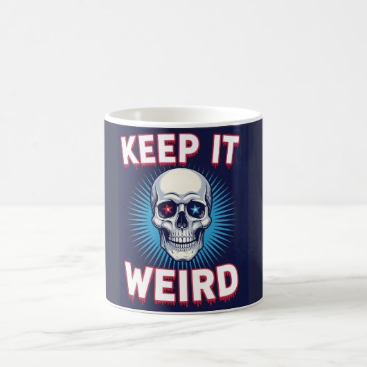 Mug Keep It Weird Skull  (Centre)