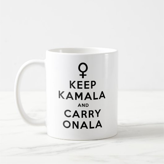 Mug Keep Kamala et Carry Onala (Gauche)
