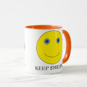 Mug Keep smiling (Devant droit)