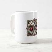 Mug Keeper of My Deepest Love t-shirt with ornate (Devant gauche)