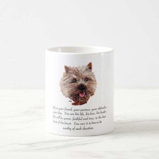 Mug Keepsaké Cairn Terrier - Homme (Centre)