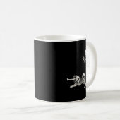 Mug Keeshond et squelette Halloween drôles (Devant droit)