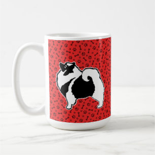 Mug Keeshond Graphics - Cute Original Chig Art